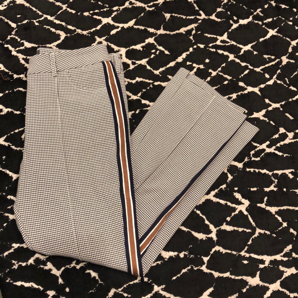Gracia cropped houndstooth cropped pant